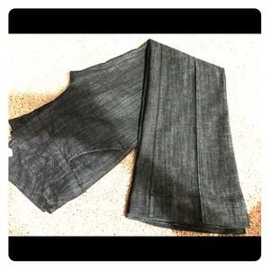 Wide Leg Denim Pants